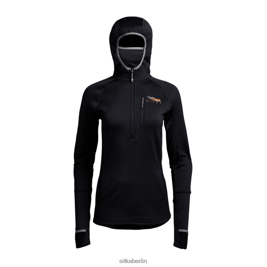 Spitzen de SITKA Gear Frauen fanatischer Kapuzenpullover Schwarz ZPVJL0399