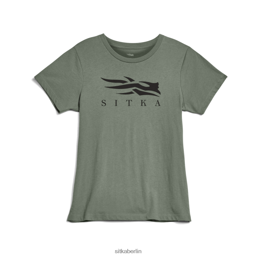 Spitzen de SITKA Gear Frauen Icon-T-Shirt Eukalyptus ZPVJL0406