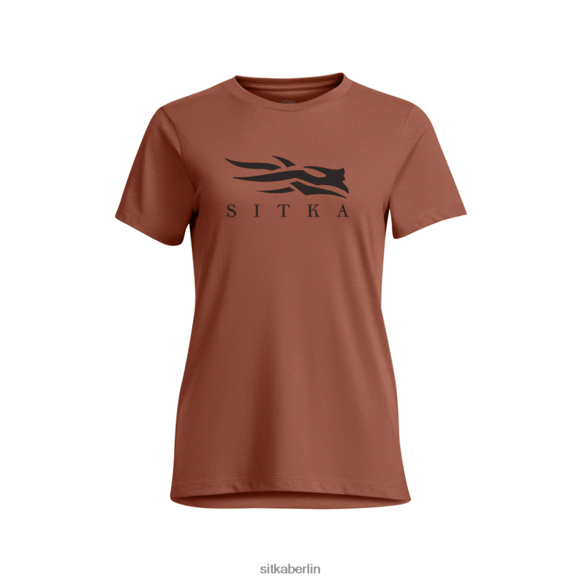 Spitzen de SITKA Gear Frauen Icon-T-Shirt roter Sumach ZPVJL0407