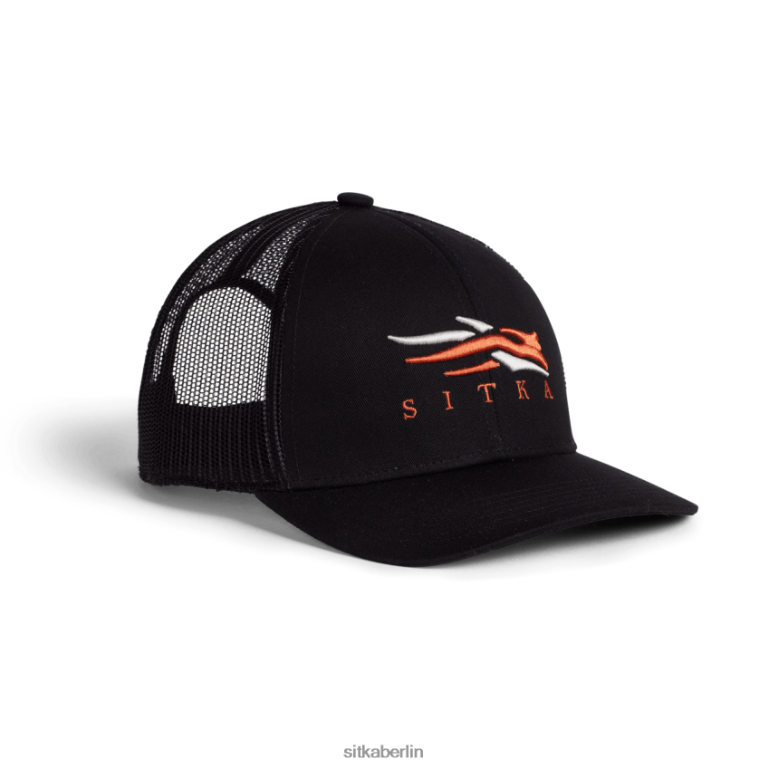 Hüte de SITKA Gear unisex Icon Mid Pro Trucker Schwarz ZPVJL0328