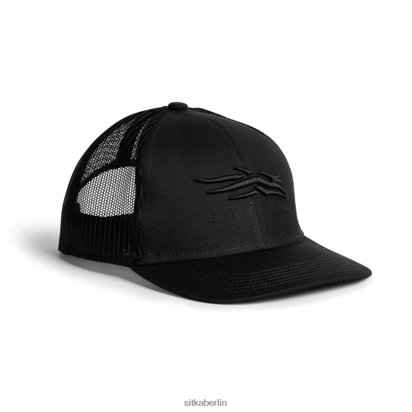 Hüte de SITKA Gear unisex Icon Mid Pro Trucker einfaches Schwarz ZPVJL0330