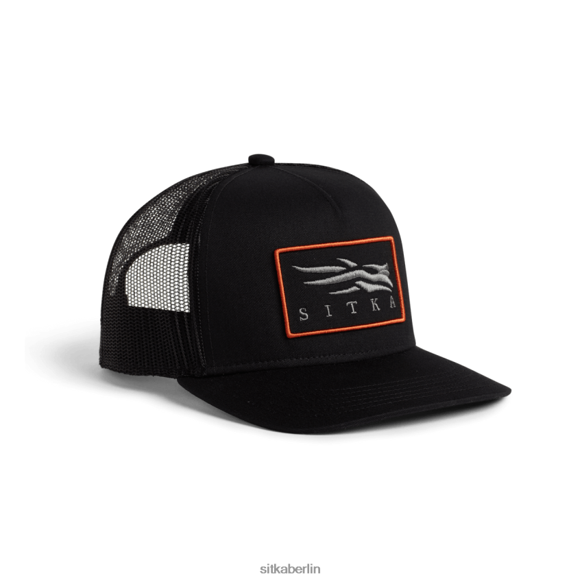 Hüte de SITKA Gear unisex Icon-Patch Hallo Profi-Trucker Schwarz ZPVJL0322