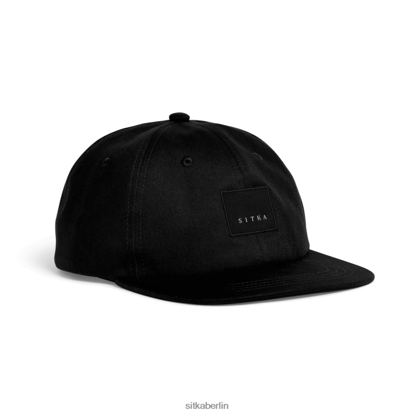 Hüte de SITKA Gear unisex Moderner, unstrukturierter Snapback-Patch Schwarz ZPVJL0317