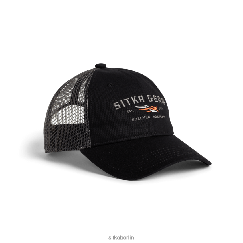 Hüte de SITKA Gear unisex Wortmarke lo pro Trucker Schwarz ZPVJL0349