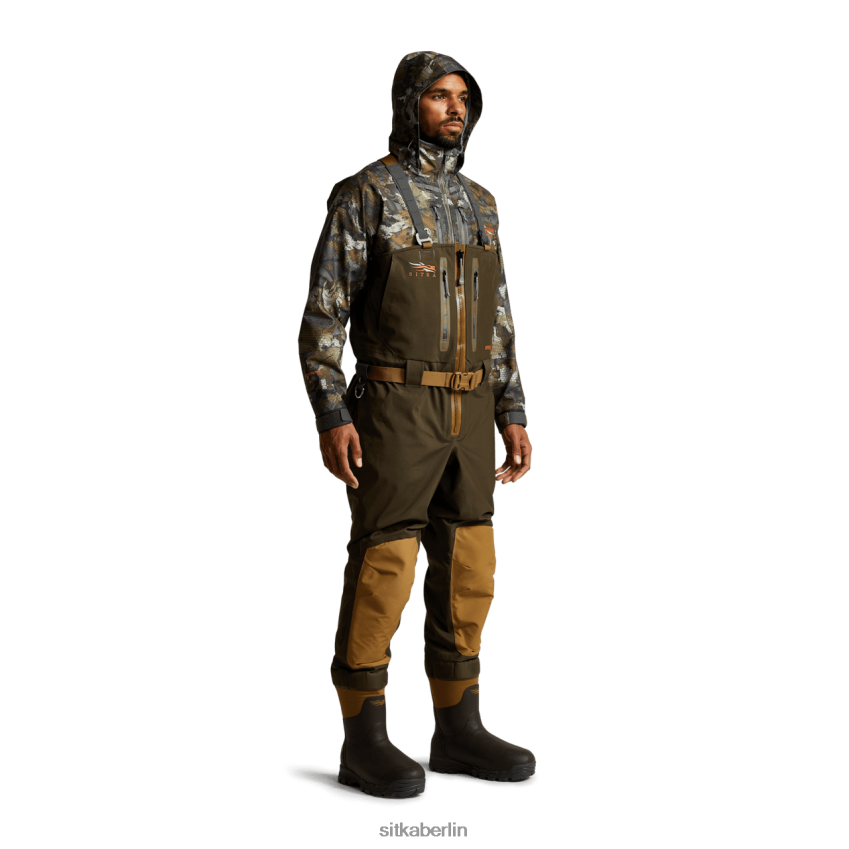 Böden de SITKA Gear Männer Delta-Zip-Wathose Erde ZPVJL0264