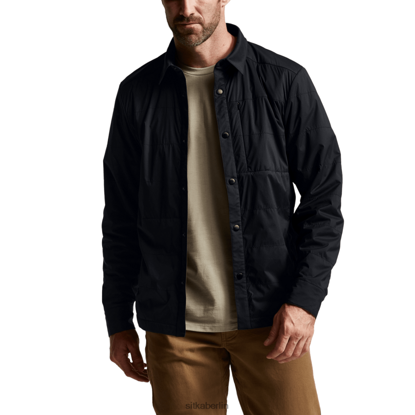 Jacken und Westen de SITKA Gear Männer Canyon-Hemdjacke Schwarz ZPVJL056