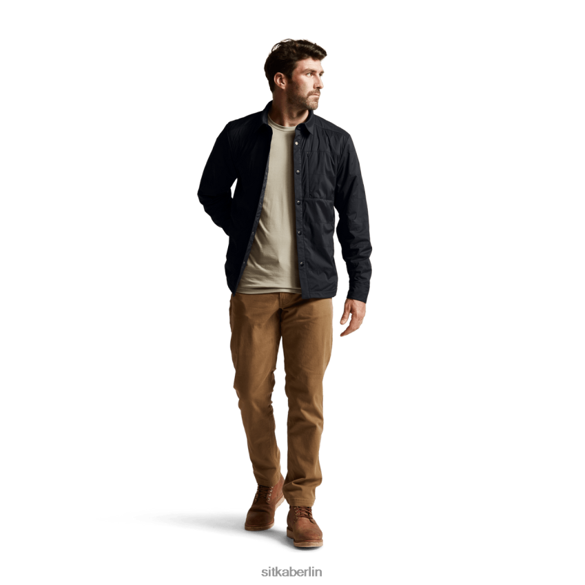 Jacken und Westen de SITKA Gear Männer Canyon-Hemdjacke Schwarz ZPVJL056