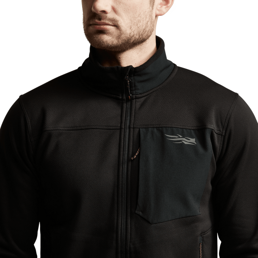 Jacken und Westen de SITKA Gear Männer Dry Creek Fleecejacke Schwarz ZPVJL058