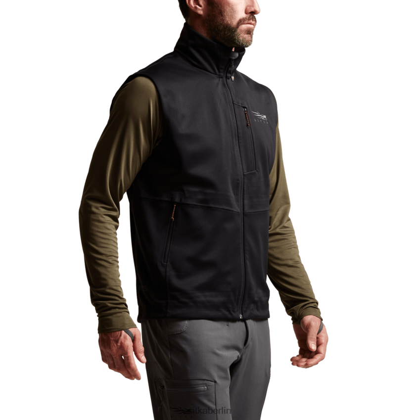 Jacken und Westen de SITKA Gear Männer Jetstream-Weste Schwarz ZPVJL065