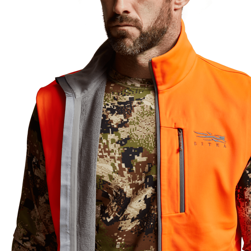 Jacken und Westen de SITKA Gear Männer Jetstream-Weste leuchtendes Orange ZPVJL063