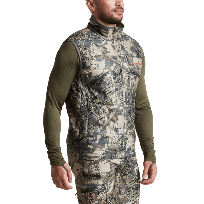 Jacken und Westen de SITKA Gear Männer Kelvin-Aerolite-Weste Optifade offenes Land ZPVJL070