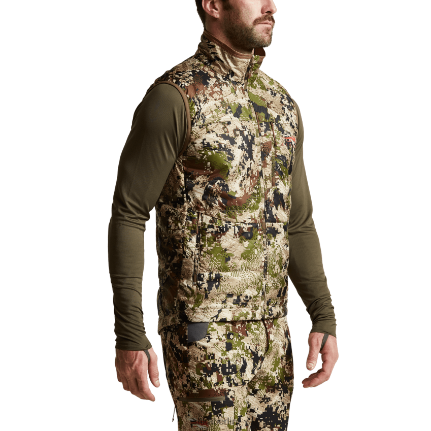 Jacken und Westen de SITKA Gear Männer Kelvin-Aerolite-Weste Optifade subalpin ZPVJL069