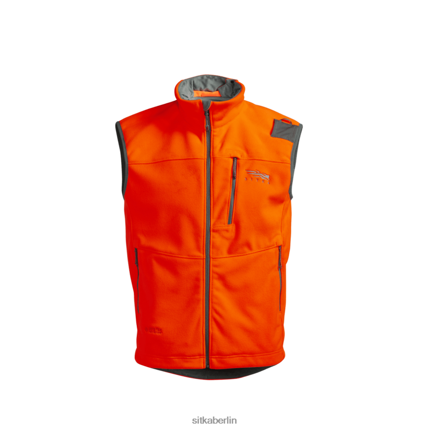 Jacken und Westen de SITKA Gear Männer Stratus-Weste leuchtendes Orange ZPVJL077