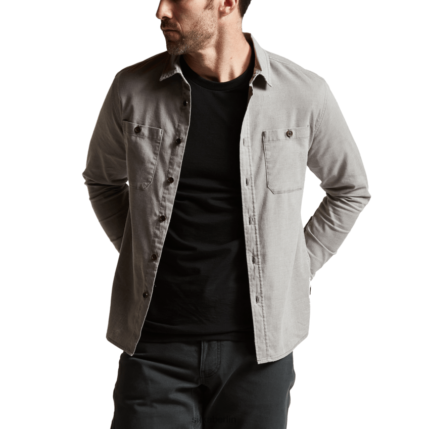 Spitzen de SITKA Gear Männer Ambary LS-Shirt Holzrauchheide ZPVJL0161