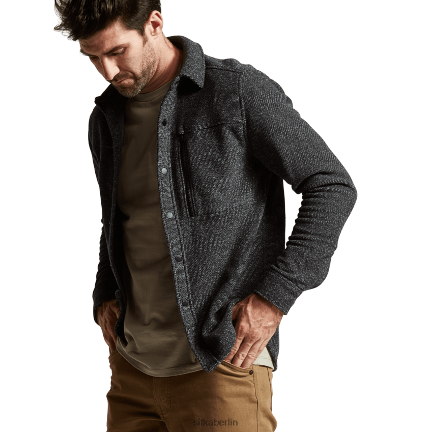 Spitzen de SITKA Gear Männer Snowcrest LS-Shirt schwarze Heide ZPVJL0162