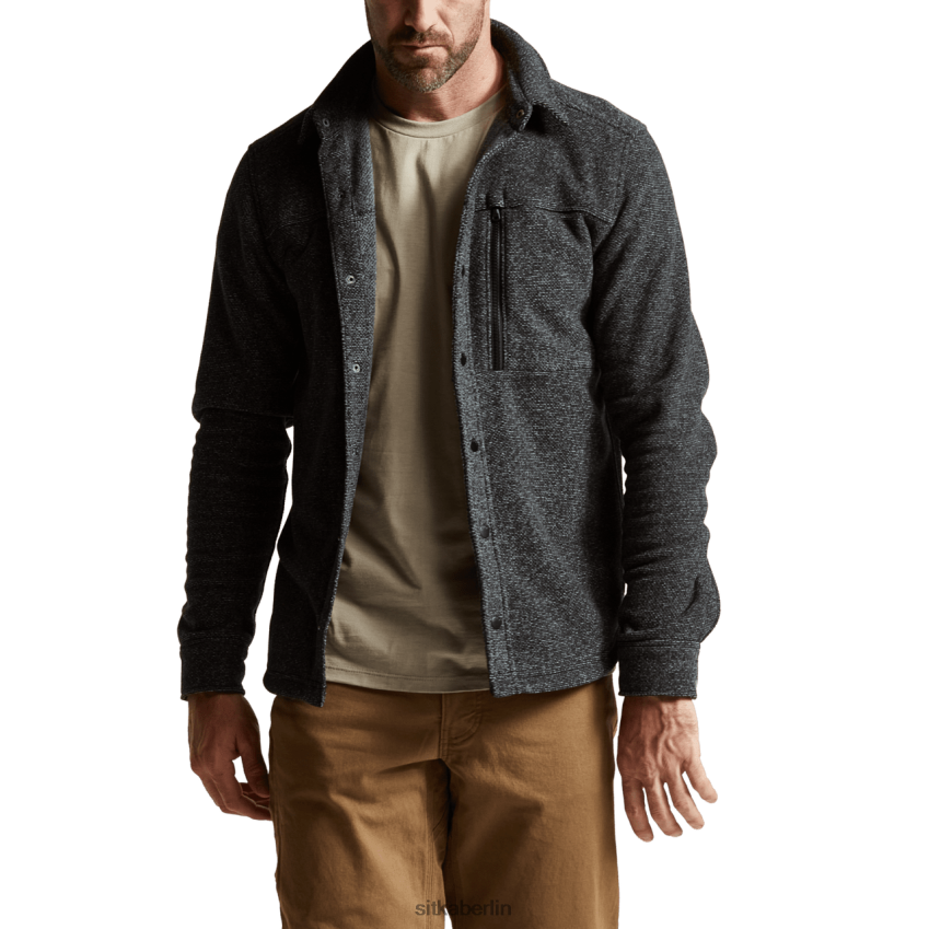 Spitzen de SITKA Gear Männer Snowcrest LS-Shirt schwarze Heide ZPVJL0162