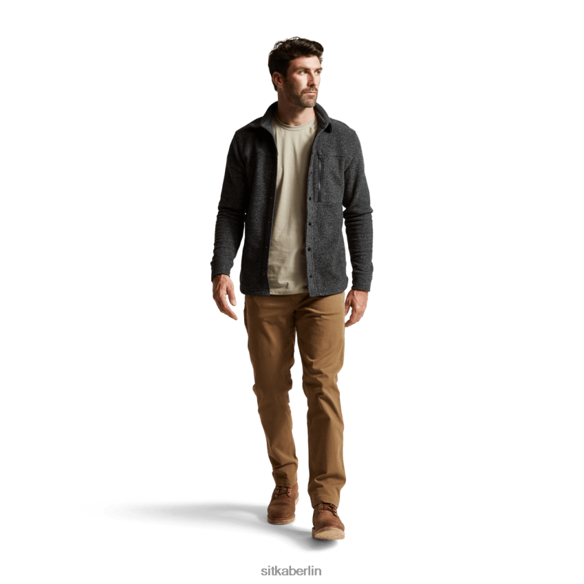 Spitzen de SITKA Gear Männer Snowcrest LS-Shirt schwarze Heide ZPVJL0162