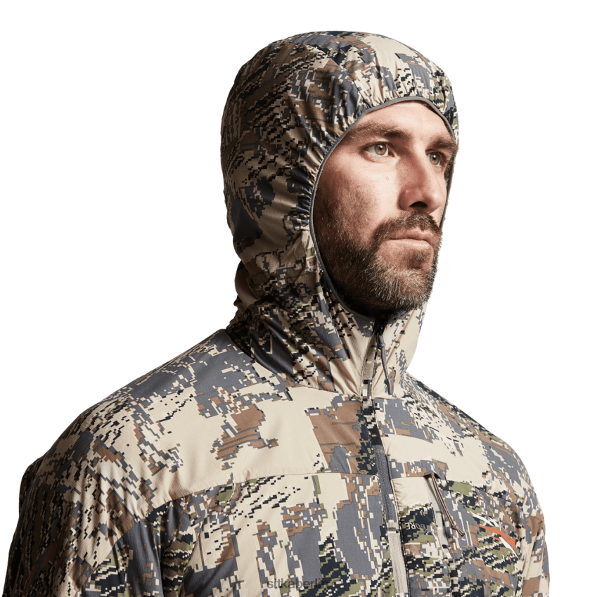 Spitzen de SITKA Gear Männer Ambient-Kapuzenpullover Optifade offenes Land ZPVJL084