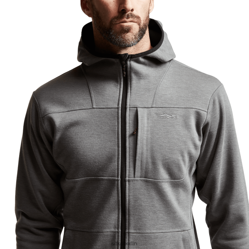 Spitzen de SITKA Gear Männer Camp-Kapuzenpullover Kohleheide ZPVJL0129