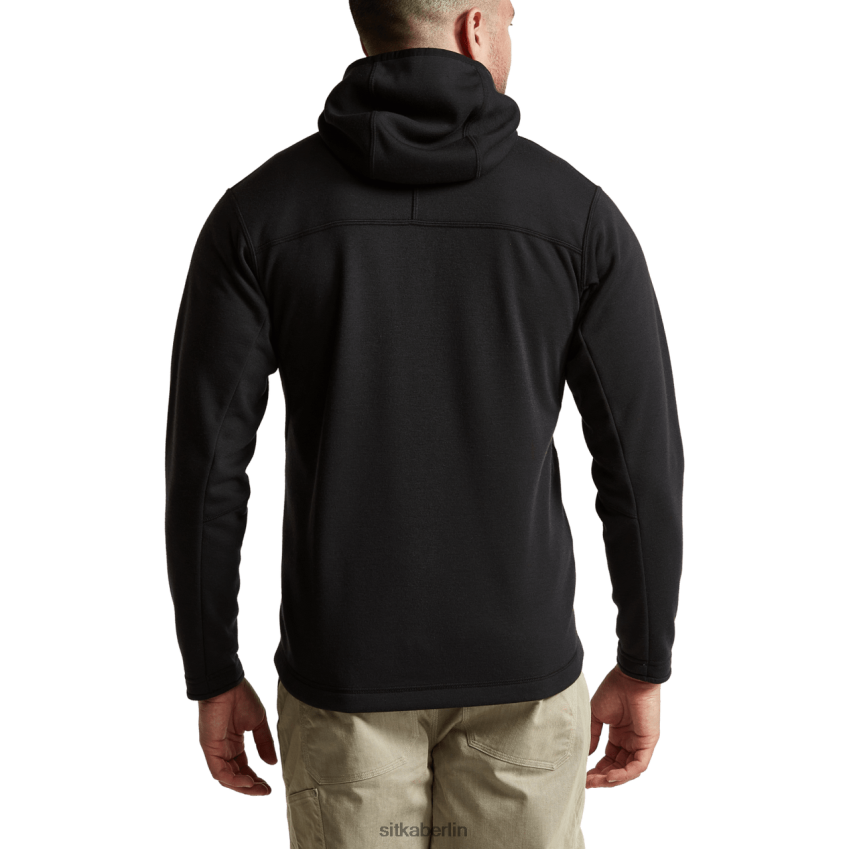 Spitzen de SITKA Gear Männer Camp-Kapuzenpullover Schwarz ZPVJL0128