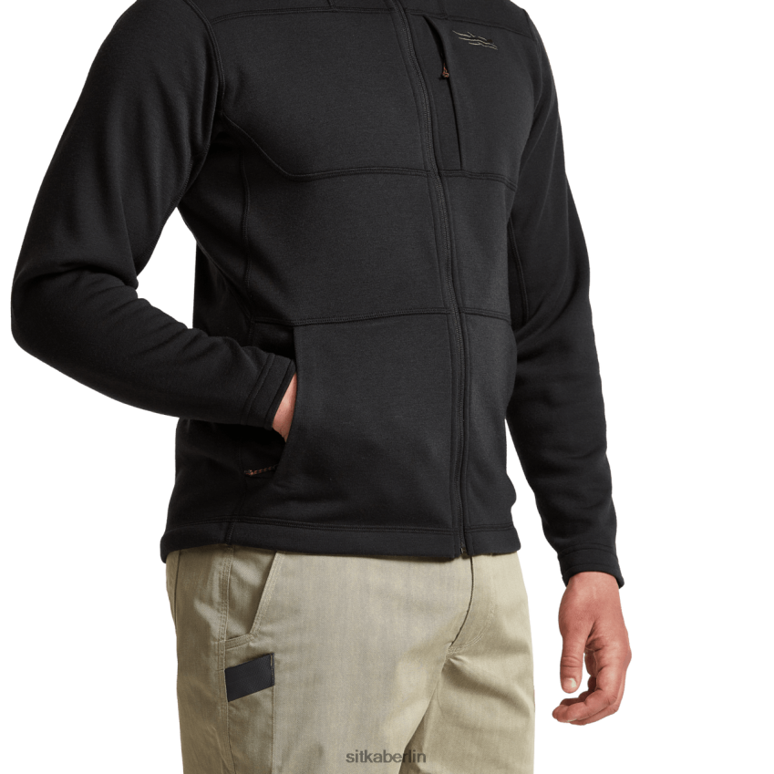 Spitzen de SITKA Gear Männer Camp-Kapuzenpullover Schwarz ZPVJL0128