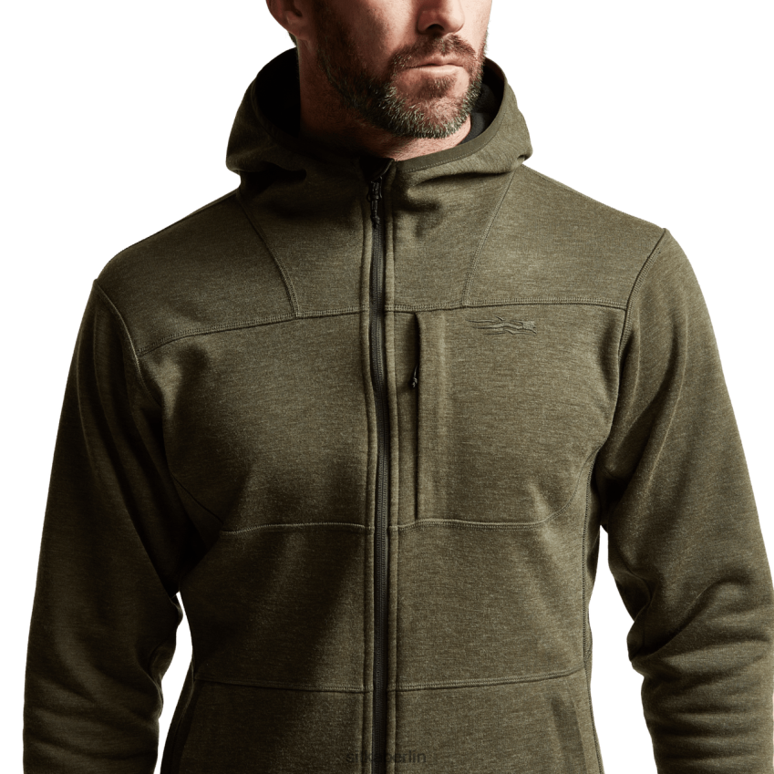 Spitzen de SITKA Gear Männer Camp-Kapuzenpullover tiefe Flechte ZPVJL0130