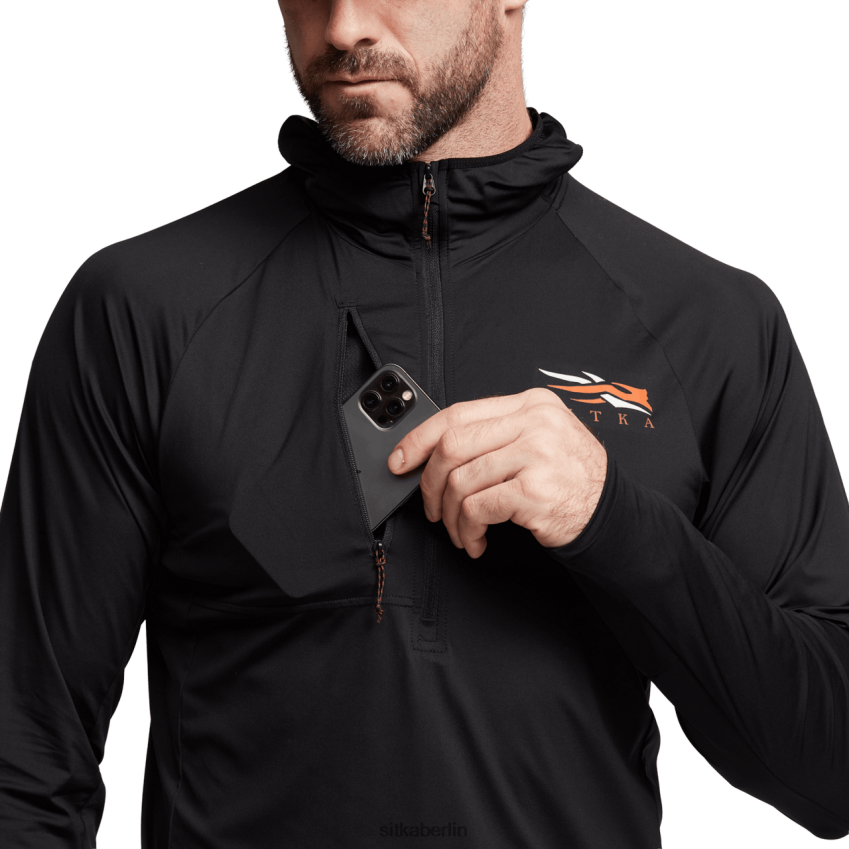 Spitzen de SITKA Gear Männer Equinox Guard Kapuzenpullover Schwarz ZPVJL0107