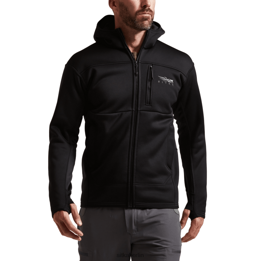 Spitzen de SITKA Gear Männer Kapuzenpullover durchqueren Schwarz ZPVJL090
