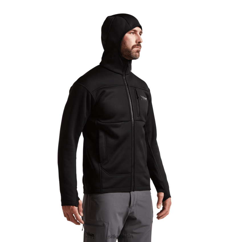 Spitzen de SITKA Gear Männer Kapuzenpullover durchqueren Schwarz ZPVJL090