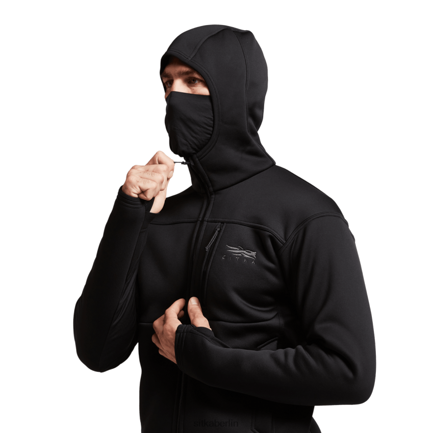 Spitzen de SITKA Gear Männer Kapuzenpullover durchqueren Schwarz ZPVJL090