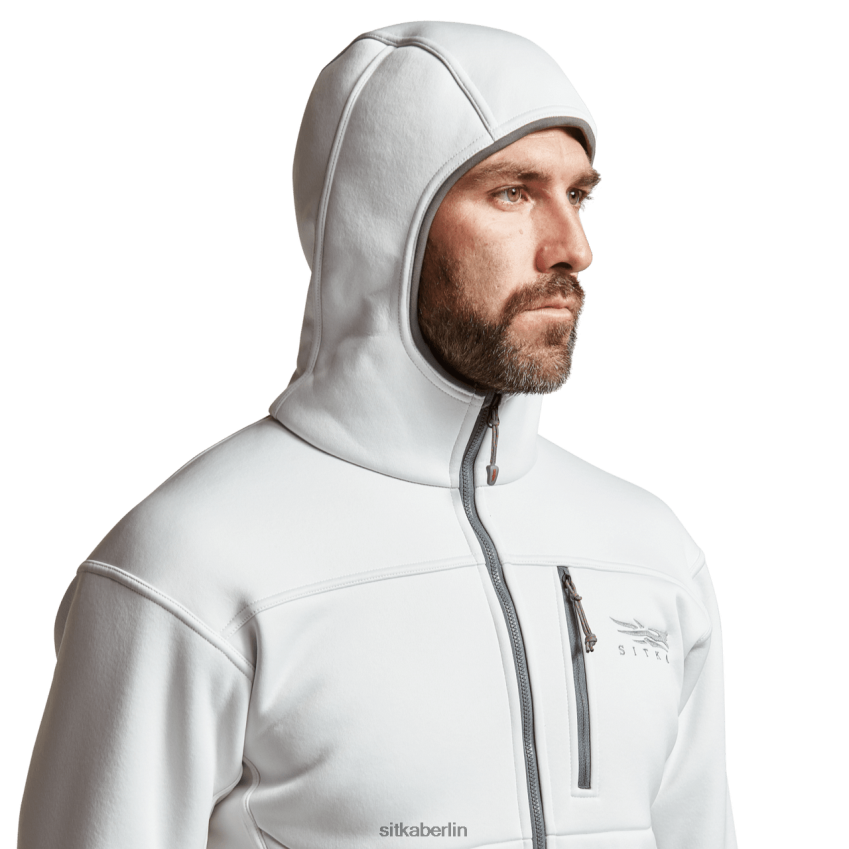 Spitzen de SITKA Gear Männer Kapuzenpullover durchqueren Weiß ZPVJL091