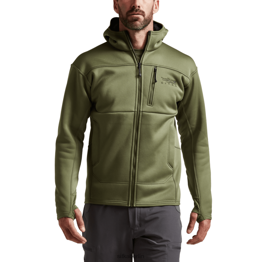 Spitzen de SITKA Gear Männer Kapuzenpullover durchqueren staubiges Oliv ZPVJL092