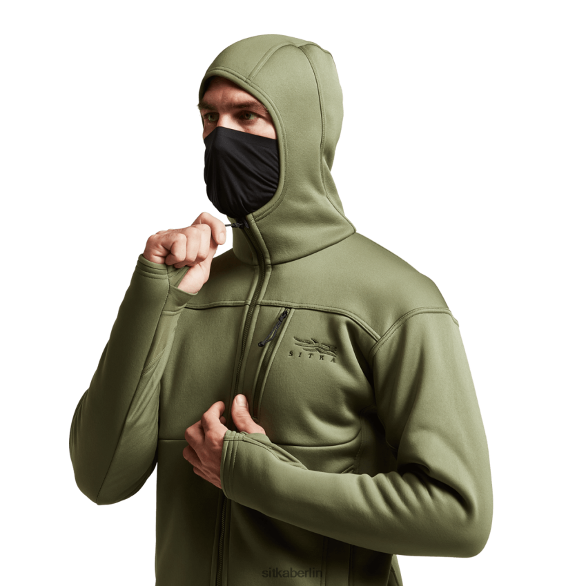 Spitzen de SITKA Gear Männer Kapuzenpullover durchqueren staubiges Oliv ZPVJL092