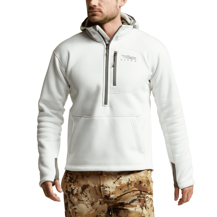 Spitzen de SITKA Gear Männer Kapuzenpullover mit Farbverlauf Weiß ZPVJL0114