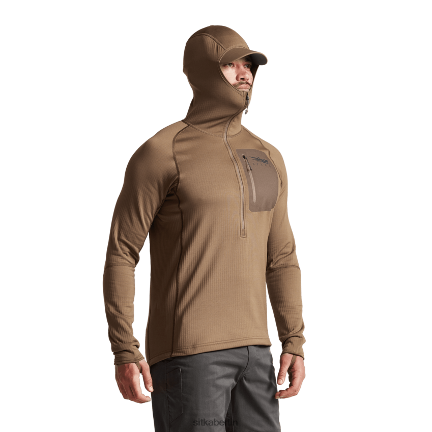 Spitzen de SITKA Gear Männer Schwerer Kapuzenpullover Kojote ZPVJL096