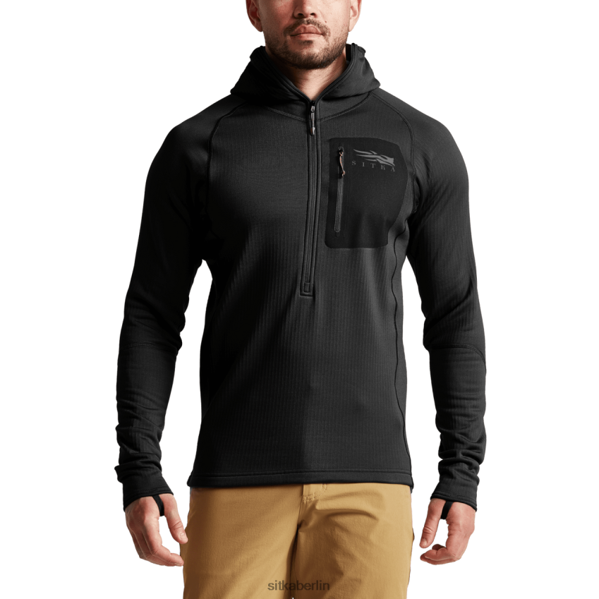 Spitzen de SITKA Gear Männer Schwerer Kapuzenpullover Schwarz ZPVJL098