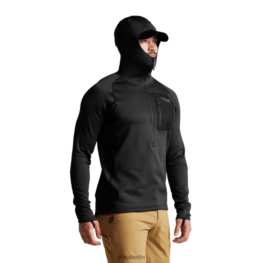 Spitzen de SITKA Gear Männer Schwerer Kapuzenpullover Schwarz ZPVJL098