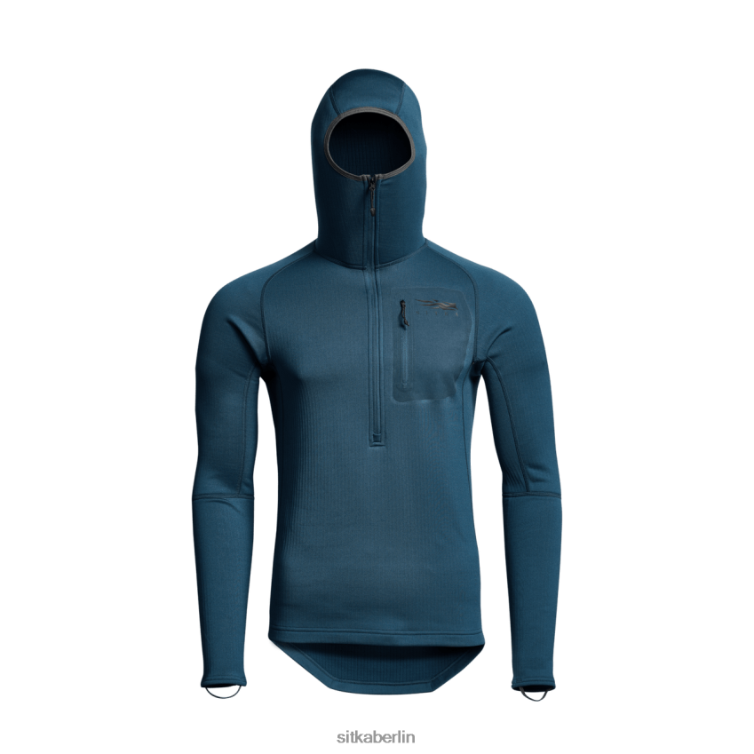 Spitzen de SITKA Gear Männer Schwerer Kapuzenpullover Ägäisches Blau ZPVJL099
