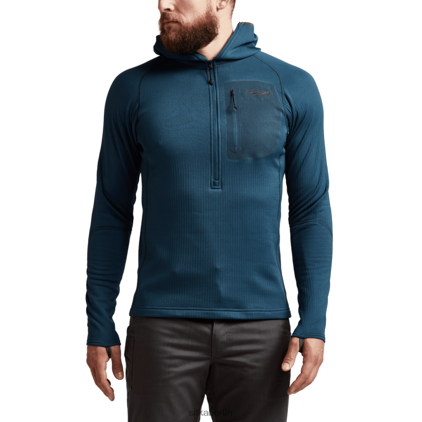 Spitzen de SITKA Gear Männer Schwerer Kapuzenpullover Ägäisches Blau ZPVJL099