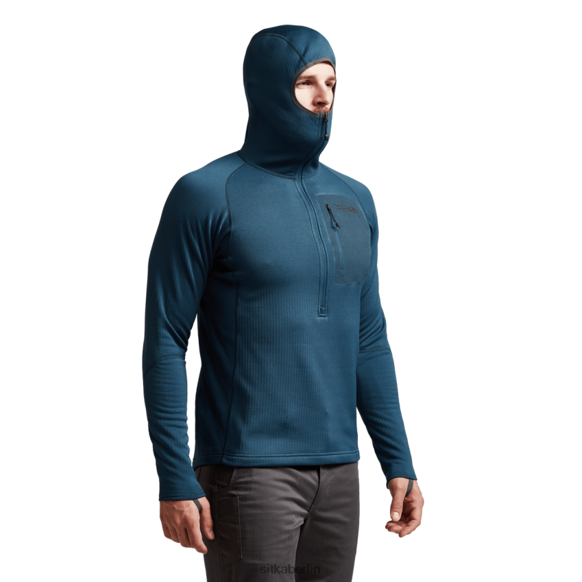 Spitzen de SITKA Gear Männer Schwerer Kapuzenpullover Ägäisches Blau ZPVJL099