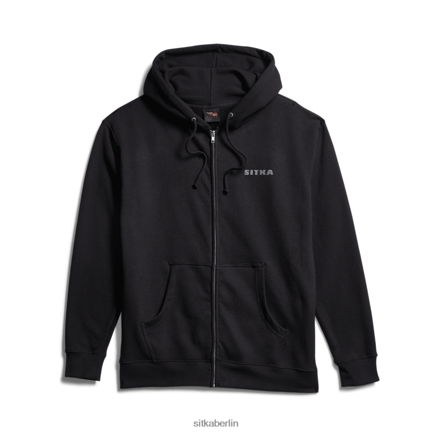 Spitzen de SITKA Gear Männer Zedernholz-Reißverschluss-Kapuzenpullover Schwarz ZPVJL0117