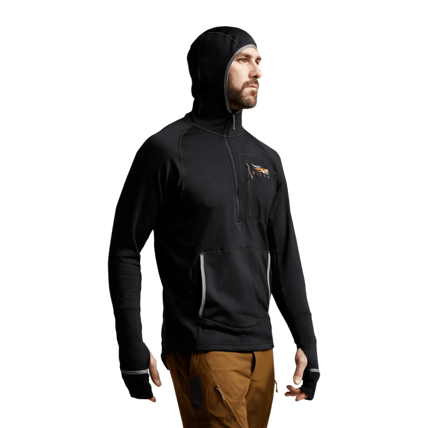 Spitzen de SITKA Gear Männer fanatischer Kapuzenpullover Schwarz ZPVJL0110