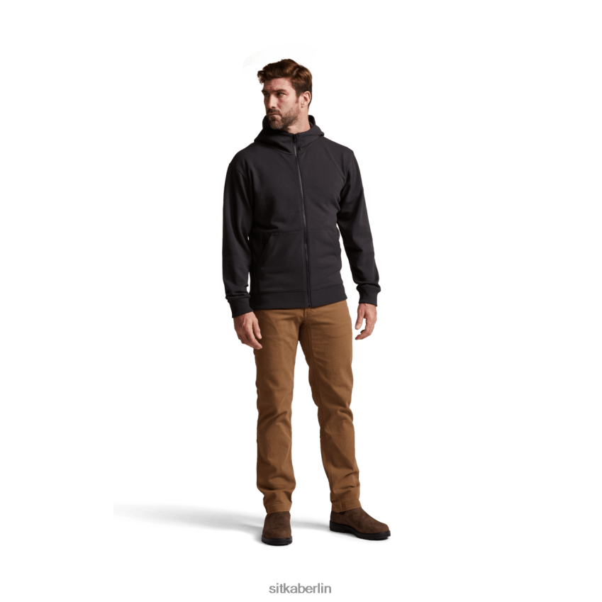 Spitzen de SITKA Gear Männer unverzichtbarer Kapuzenpullover mit Reißverschluss Schwarz ZPVJL0115