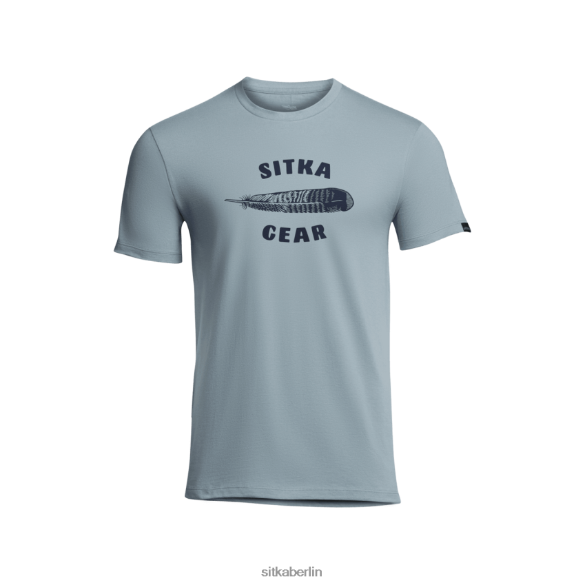 Spitzen de SITKA Gear Männer Feder-T-Shirt Feuersteinblau ZPVJL0150