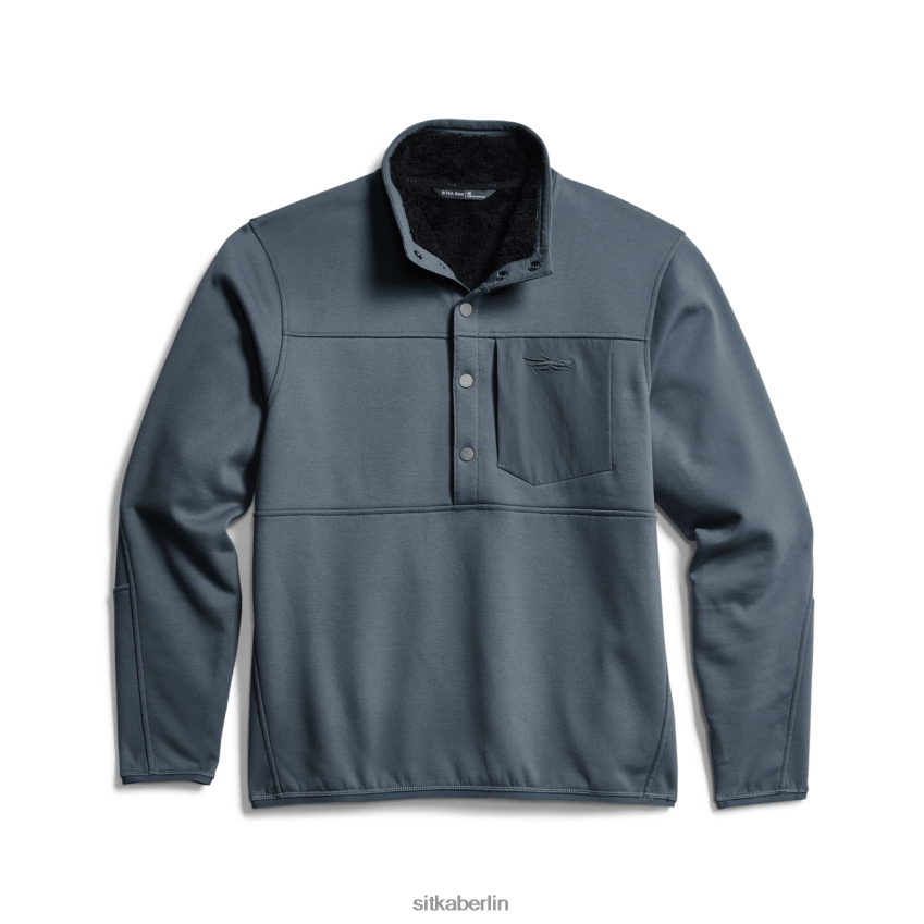 Spitzen de SITKA Gear Männer Snap-Fleece im vorderen Bereich Sturm ZPVJL0207
