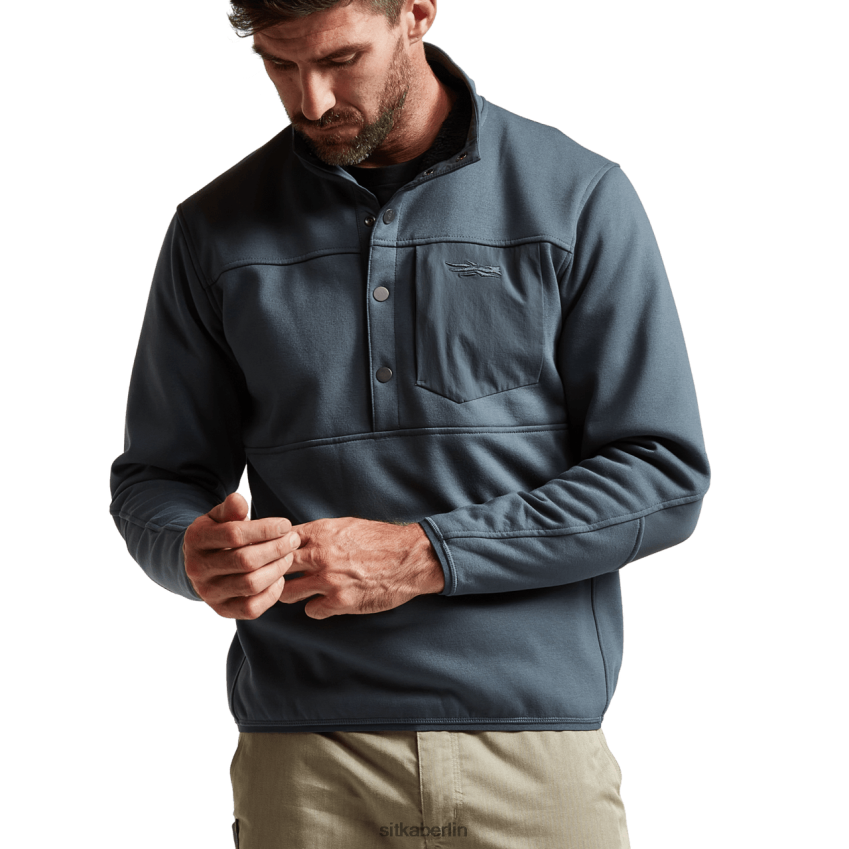 Spitzen de SITKA Gear Männer Snap-Fleece im vorderen Bereich Sturm ZPVJL0207